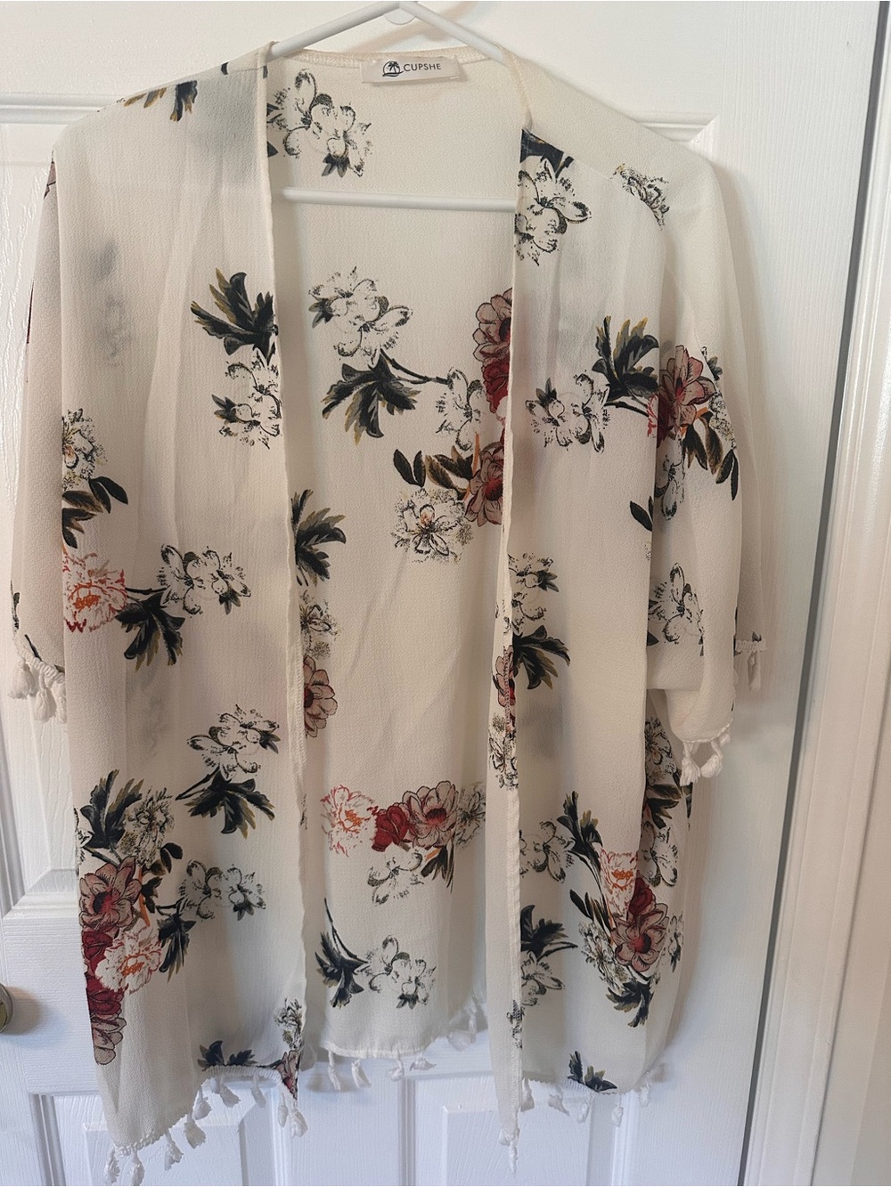 Floral Lightweight Open-Front